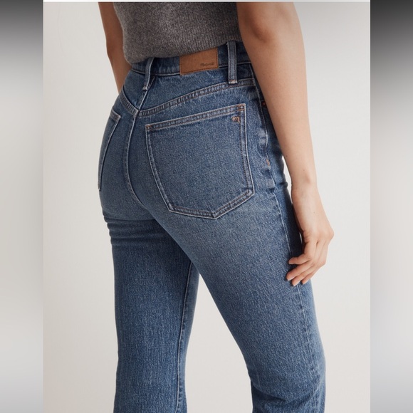 NWT Madewell The Perfect Vintage Flare Crop - 25 Blue - Picture 4 of 9
